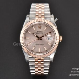 DateJust 41mm 126331 904L RG/SS VSF silberfarbenes Zifferblatt Jubilee-Armband VS3235