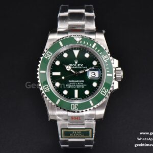 Submariner 116610 LV 40mm ceramica verde King quadrante verde bracciale SS VS3135