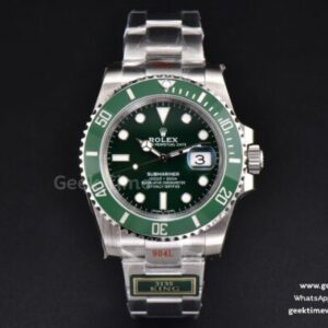Submariner 116610 LV 40m King Green Ceramic Green Dial SS Bracelet VS3135