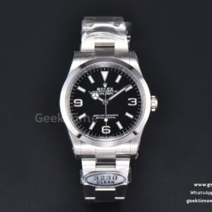 Explorer I 124270 36mm 904L Clean CF Black Dial SS Bracelet VR3230