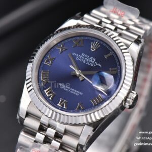 DateJust 36mm SS GMF Blue Dial Roma Marker Jubilee Bracelet VR3235