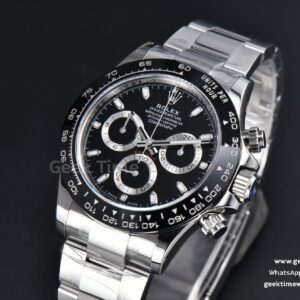 Daytona 116500 SS APSF Black Dial Ceramic Bezel SS Bracelet SH4130
