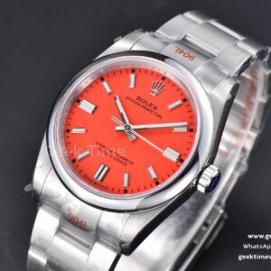 Oyster Perpetual 126000 36mm 904L GMF Red Dial SS Bracelet VR3230