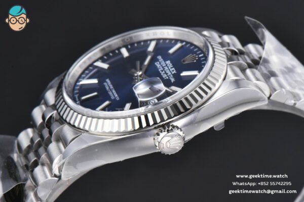 DateJust 36MM 126234 Clean Factory CF Blue Dial Jubilee Bracelet VR3235 - Image 8