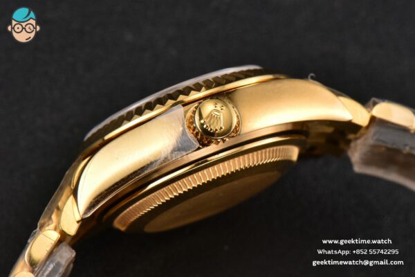DateJust 28MM Ladies WF YG Gold Dial Roma Marker Jubilee Bracelet A2236 - Image 16