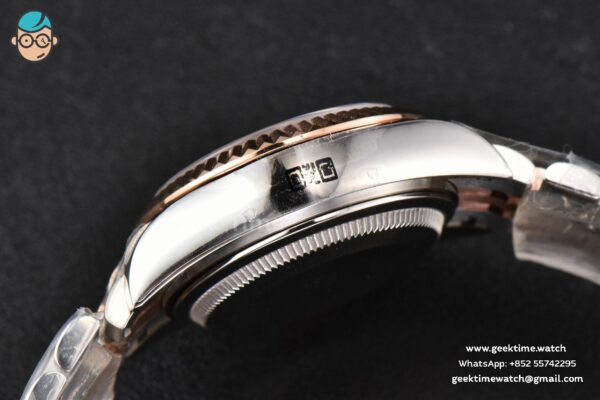 DateJust 28MM Ladies WF RG/SS Brown Dial Diamond Roma Marker Jubilee Bracelet A2236 - Image 17