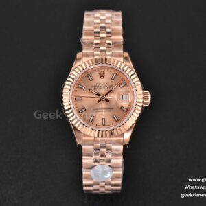 DateJust 28mm Ladies WF RG Dial Lume Marker Jubilee Bracelet A2236