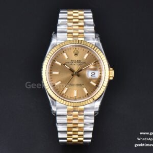 DateJust 36mm 126233 SS/YG VSF 904L-Edelstahl YG-Zifferblatt am Jubilee-Armband VS3235