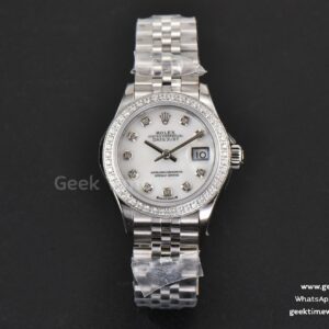 DateJust 28MM Ladies WF Diamond MOP Dial Diamond Marker Jubilee Bracelet A2236