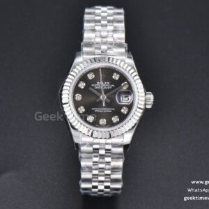 DateJust 28mm WF cadran gris index diamants bracelet Jubilee A2671