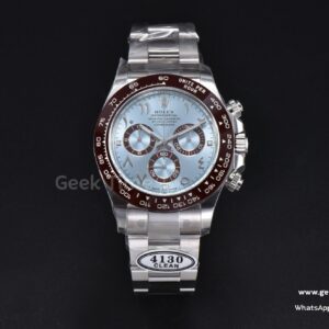 Daytona 116506 40mm Clean CF Ice Blue Dial Arabic Markers SS Bracelet SA4130