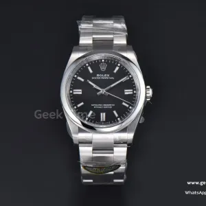 Oyster Perpetual 126000 36mm Clean CF 904L schwarzes Zifferblatt SS-Armband VR3230