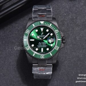 Blaken Submariner 116610 LV IPKF Green PVD Bracelet A2836