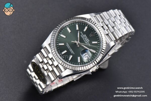 DateJust 36MM 126234 Clean CF Mint Green Dial Jubilee Bracelet VR3235 - Image 4