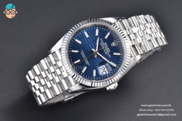 DateJust 36MM 904L VSF Blue Motif Dial Jubilee VS3235 - Image 4