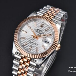 DateJust 41mm 126331 VSF RG/SS Silver Motif Dial Jubilee Bracelet VS3235