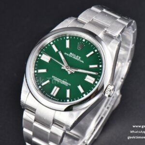 Oyster Perpetual 124300 41mm VSF 904L Green Dial Oyster Bracelet VS3235