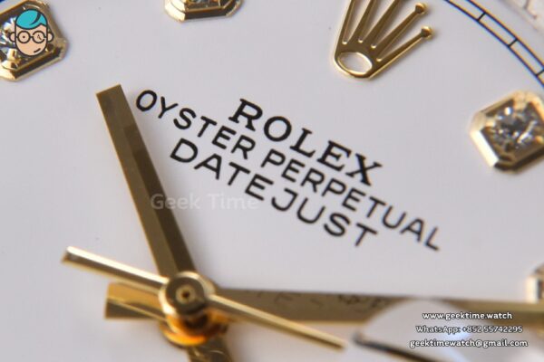 DateJust 36MM 904L YG/SS GMF Fluted Bezel White Dial Roma Marker Jubilee Bracelet VR3235 - Image 5