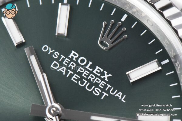 DateJust 36MM 126234 Clean CF Mint Green Dial Jubilee Bracelet VR3235 - Image 5