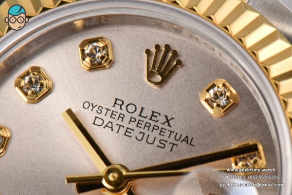 DateJust 28MM Ladies WF YG/SS Silver Dial Diamond Marker Jubilee Bracelet A2236 - Image 5