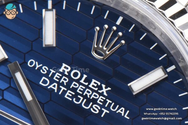 DateJust 36MM 904L VSF Blue Motif Dial Jubilee VS3235 - Image 5