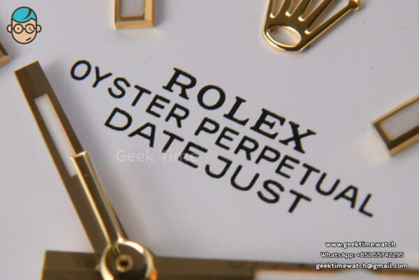 DateJust 36MM 904L YG/SS GMF Fluted Bezel White Dial Lume Marker Jubilee Bracelet VR3235 - Image 5