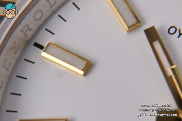 DateJust 36MM 904L YG/SS GMF Fluted Bezel White Dial Lume Marker Jubilee Bracelet VR3235 - Image 6