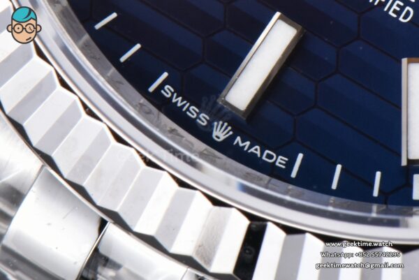 DateJust 36MM 904L VSF Blue Motif Dial Jubilee VS3235 - Image 6