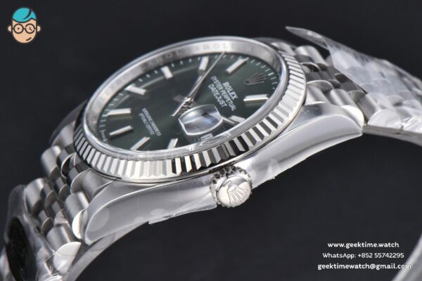 DateJust 36MM 126234 Clean CF Mint Green Dial Jubilee Bracelet VR3235 - Image 7