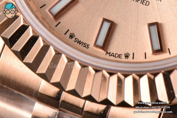 DateJust 28MM Ladies WF RG RG Dial Lume Marker Jubilee Bracelet A2236 - Image 14