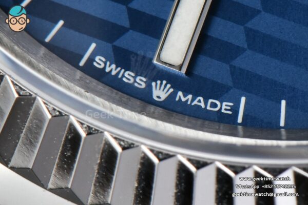 DateJust 36MM BPF Blue Motif Dial Oyster Bracelet A2824 - Image 8