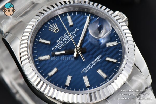 DateJust 36MM BPF Blue Motif Dial Oyster Bracelet A2824 - Image 9