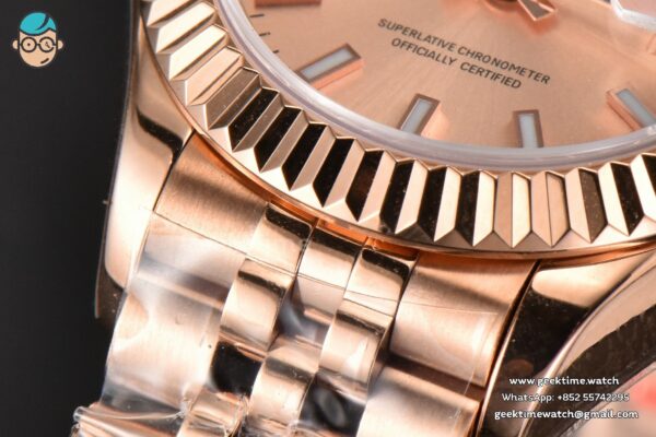 DateJust 28MM Ladies WF RG RG Dial Lume Marker Jubilee Bracelet A2236 - Image 18
