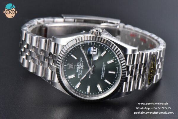 DateJust 36MM 126234 Clean CF Mint Green Dial Jubilee Bracelet VR3235 - Image 10