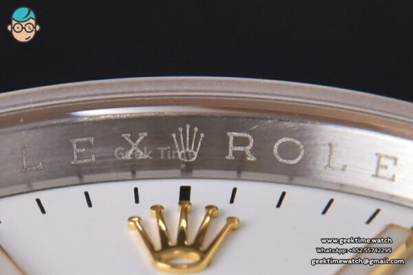 DateJust 36MM 904L YG/SS GMF Fluted Bezel White Dial Lume Marker Jubilee Bracelet VR3235 - Image 11