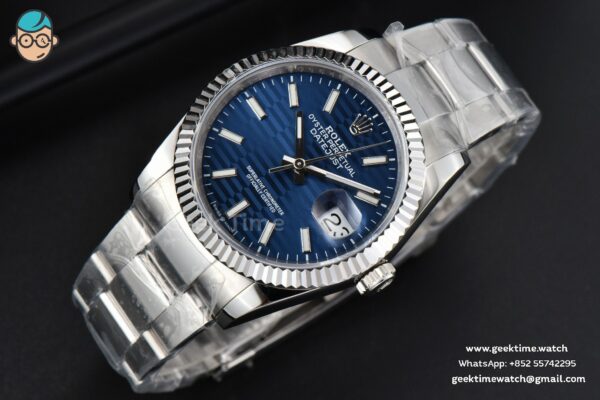 DateJust 36MM BPF Blue Motif Dial Oyster Bracelet A2824 - Image 13