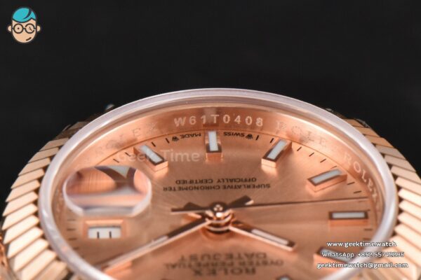 DateJust 28MM Ladies WF RG RG Dial Lume Marker Jubilee Bracelet A2236 - Image 25