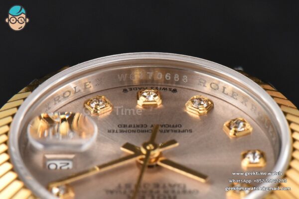 DateJust 28MM Ladies WF YG/SS Silver Dial Diamond Marker Jubilee Bracelet A2236 - Image 14