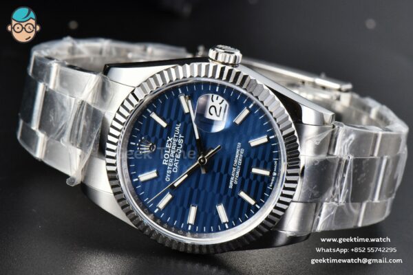 DateJust 36MM BPF Blue Motif Dial Oyster Bracelet A2824 - Image 14