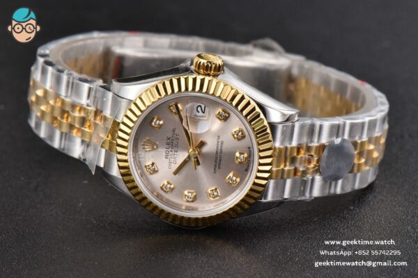 DateJust 28MM Ladies WF YG/SS Silver Dial Diamond Marker Jubilee Bracelet A2236 - Image 15