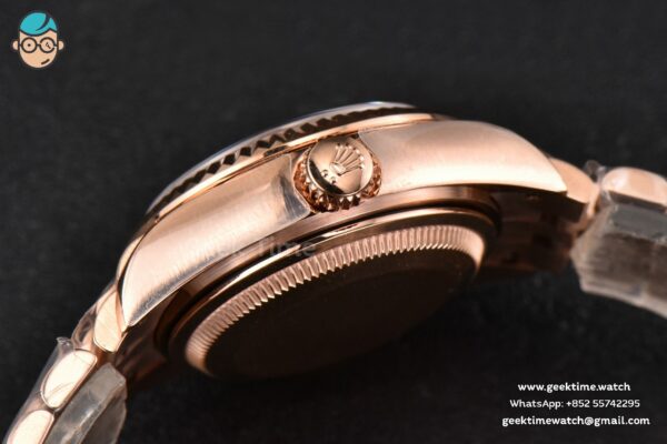 DateJust 28MM Ladies WF RG RG Dial Lume Marker Jubilee Bracelet A2236 - Image 30