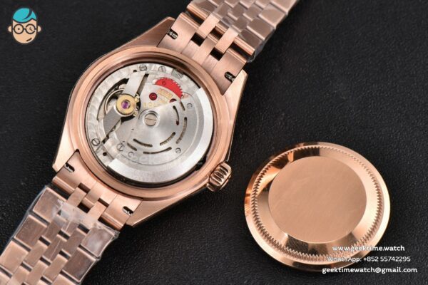 DateJust 28MM Ladies WF RG RG Dial Lume Marker Jubilee Bracelet A2236 - Image 37