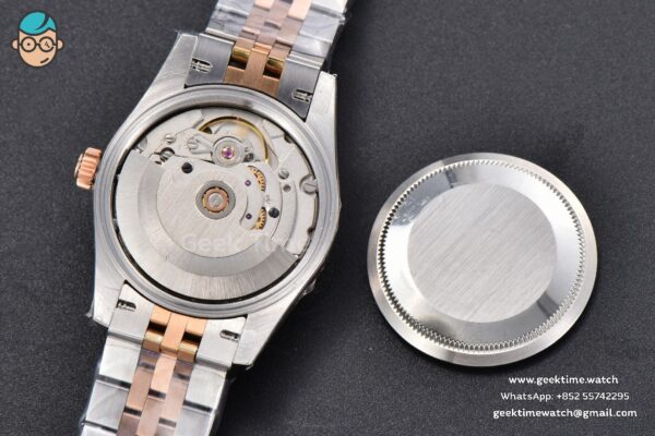 DateJust 31MM 904L RG/SS GMF Fluted Bezel Silver Flowers Dial Jubilee Bracelet A2824 - Image 20