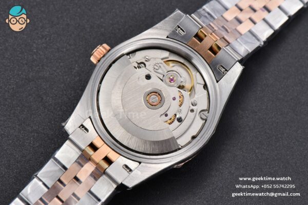 DateJust 31MM 904L RG/SS GMF Fluted Bezel Silver Flowers Dial Jubilee Bracelet A2824 - Image 21