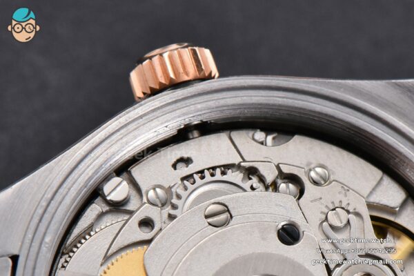 DateJust 31MM 904L RG/SS GMF Fluted Bezel Silver Flowers Dial Jubilee Bracelet A2824 - Image 24