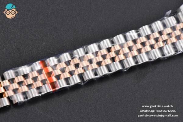 DateJust 31MM 904L RG/SS GMF Fluted Bezel Silver Flowers Dial Jubilee Bracelet A2824 - Image 26