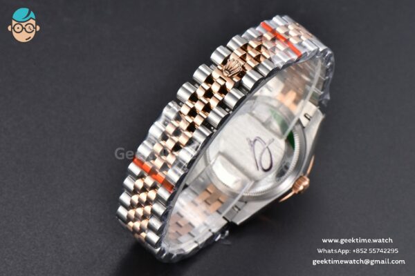 DateJust 31MM 904L RG/SS GMF Fluted Bezel Silver Flowers Dial Jubilee Bracelet A2824 - Image 31