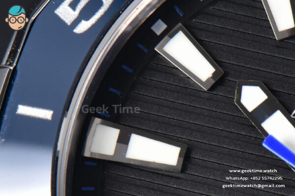 Aquaracer Caliber 5 43mm OF Black Dial Blue Hand Black Nylon Strap SW200 - Image 3