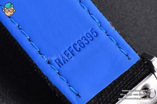 Aquaracer Caliber 5 43mm OF Black Dial Blue Hand Black Nylon Strap SW200 - Image 17