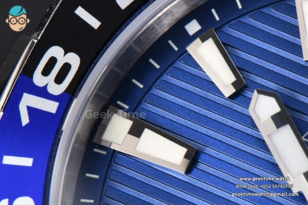 Aquaracer Caliber 5 GMT 43mm OF Blue/Black Bezel Blue Dial SS Bracelet SW200 - Image 6